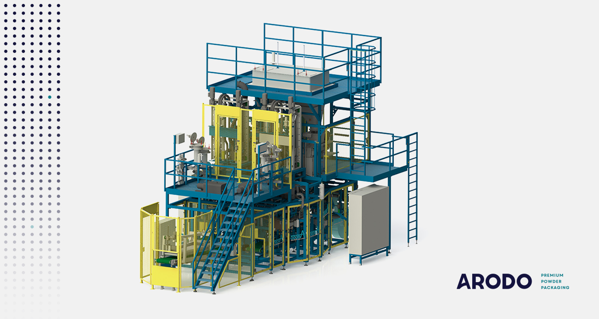 Cement packaging machine example